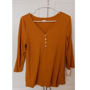 Mustard yellow old navy shirt